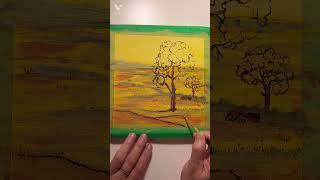 Imagination fall landscape /상상으로 가을 풍경 #acrylic#painting #art
