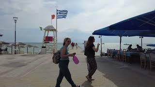 Siviri Halkidiki beach walk June 2023