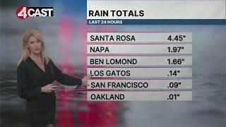 Bay Area rain totals for last 24 hours