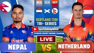 LIVE : NEPAL VS NETHERLANDS  5TH T20 MATCH  -  TRI-SERIES 2025 | NEP vs NED LIVE SCORE & COMMENTARY