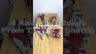 4 Alternate Builds - 75362 Ahsoka Tano's T-6 Jedi Shuttle: A-Wing, B-Wing, Fang Fighter and Gunship!