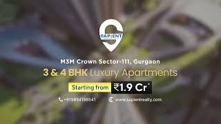 Exploring M3M Crown Sector 111 Gurgaon