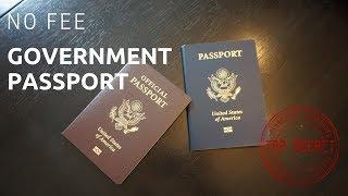 No Fee Government Passport