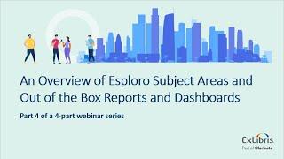 Esploro Analytics subject areas and out of the box reports (Part 4 of a 4 part webinar series)