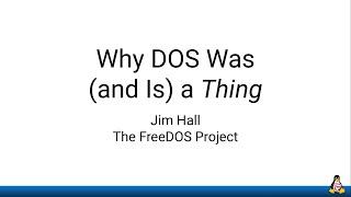 Why DOS Was (and Is) a Thing