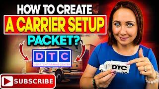 How to create a carrier setup packet? #dispatcher #dispatchingtrucks #dispatchtrainingonline
