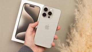 iPhone 15 Pro | Natural Titanium - Unboxing & Impressions (with 14 Pro and 15 Pro Max Comparison)