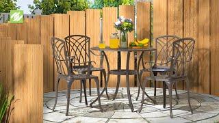 Nuu Garden® 5-Piece Cast Aluminum Dining Set