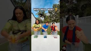 WHO CAN FILL THE WATER TO THE TOP!? SPONGE EDITION!  - #shorts