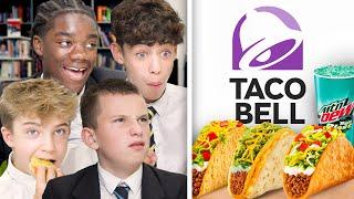 British Highschoolers try Taco Bell for the first time!