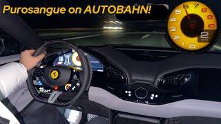 2025 Ferrari Purosangue - Autobahn Drive + Night Drive Pov! Better than URUS?!