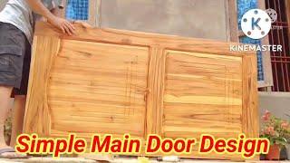 Wood Carving Idea//Simple Door Design//BK Carpenter