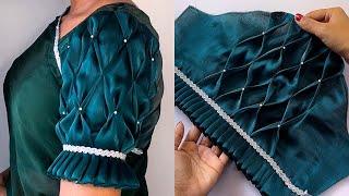 Trending sleeve design cutting and stitching| blouse sleeves design| बाजू का डिजाइन sleeves design|