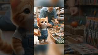 Fish hunter #cat #ultraman #funny #kucing #ai #cute #story #catlover #cutecat