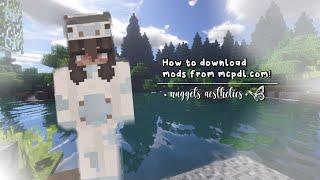 How to download  mods from mcpedl.com! | nuggets aesthetics