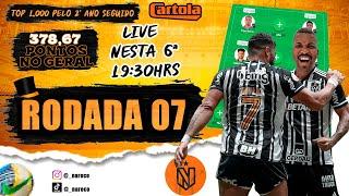 RODADA CARTOLA FC 2024 RODADA 7 - BRASILEIRÃO PARALIZADO ? QUAL O MELHOR TRIO DE ATAQUE ?