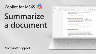 How to use Copilot for M365 to summarize a Word document | Microsoft