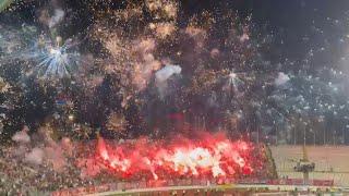 IMPRESSIVE PYRO-SHOW: Great atmosphere created by Red Star fans at Partizan stadium - 23/9/2024