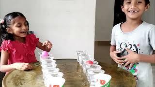 Blow The Ball over Water glass Challengefunny game