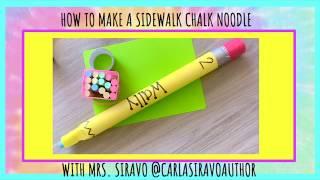 Sidewalk Chalk Noodle Pencil