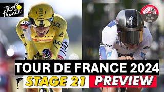 Tour de France 2024 Stage 21 Preview - Tadej Pogacar VS Remco Evenepoel in the Time Trial