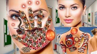 Satisfying Full Blackhead Treatment At Home! ASMR skincare animation丨Meng's Stop Motion | #asmranima