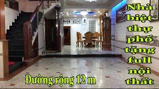 NHÀ ĐẤT LÊ YÊN BÁN NHÀ GÒ VẤP MỘT CĂN BIỆT THỰ PHỐ 2 MẶT TIỀN TRƯỚC SAU TẶNG FULL NỘI THẤT  9,5 TỶ