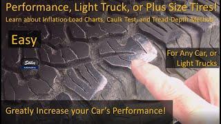 Determine Tire Pressure for NonStock (NonOE) Size Tires either Plus-Size or Larger Offroad Tires