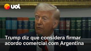 Trump diz que cogita negociar acordo de livre comércio com Argentina