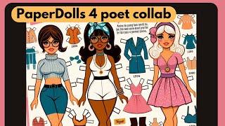 #satmornmakes #paperdolls4poet #2crafters1design -bows and steampunk #steampunkmasquerade4poet