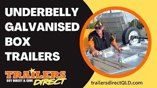 Underneath 8x5 Galvanised Tilt Trailer