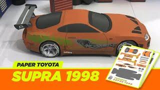 Paper Craft | How to make sports car at home | DIY Toyota Supra |DIY Racing car |Homemade DIY Models