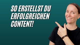 Lerne wie man Content erstellt, der erfolgreich ist! Tutorial