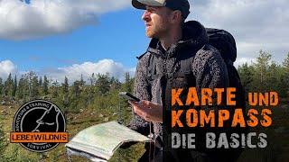 ORIENTIERUNG mit KARTE & KOMPASS - Basics⎥Outdoor Navigation, Marschrichtung bestimmen, Karten lesen