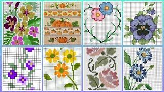 Gorgeous cross stitch patterns /countable embroidery #charsutikarhai/latest dosuti design ideas2024