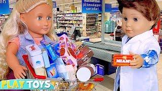 Our Generation Doll Shopping for Groceries in the Supermarket! Play Toys