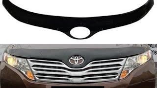 Toyota venza hood bug shield cover установка дефлектора мухобойка на капот