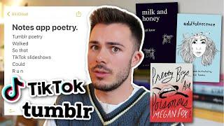 the cult of notes app poetry  (rupi kaur, gabbi hanna, megan fox, tumblr, and tiktok slideshows)