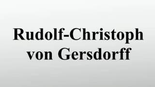 Rudolf-Christoph von Gersdorff