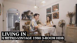 Inside A Special Vintage-Inspired 3-Room HDB Home That Is A Blast From The Past + Terrazzo Tiles!
