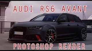 Audi RS6 Virtual Tuning Photoshop Render