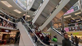 CANARY WHARF SHOPPING MALL “Canada Place” London  Walking Tour, 4K