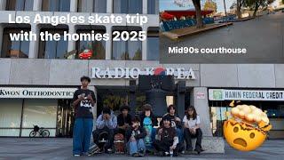 LA Skate trip with the homies 2025 (Mid90s courthouse spot)