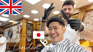 Japanese guy went to a Local British Barbershop for the first time in London