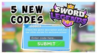 ALL NEW 5 OP SWORD LEGENDS CODESSword Legends JULY 2020 Codes Sword Legends x250 Event (Roblox)