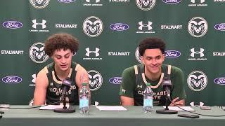 Colorado State Basketball (M): Kyan Evans & Jalen Lake Post-Game (San Jose State)