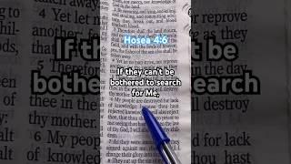 Seek Knowledge. #Bible #Hosea #Tanakh #wisdom #knowledge #rejection