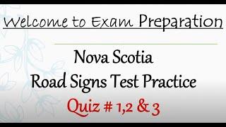 Nova Scotia Class 7 Driving Practice Test | Road Signs | Traffic Signs | 2021 |