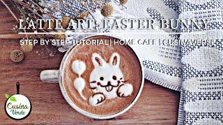HOW TO LATTE ART RABBIT | STEP BY STEP TUTORIAL FOR BEGINNERS | CUSINAVERDE | SILENT VLOG