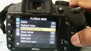 NIKON D3200 How to enable / on / set-up Histogram. D3300 / D3400 / D5200 / D5400 / D5500 / D 5600